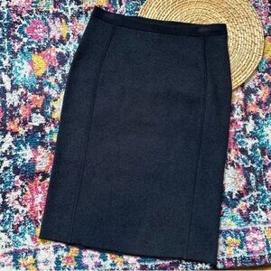 Eileen Fisher Pencil Skirt Wool Cotton Womens Small New